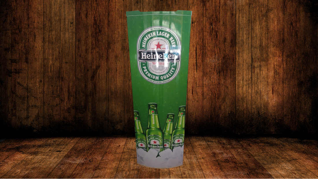 Envelopamento de Geladeira - Adesivo Heineken