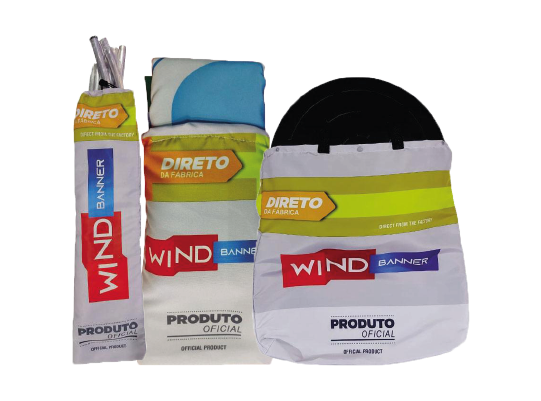 Kit Bag para Windbanner Titan - Tecido, Hastes e Estrutura Pequena